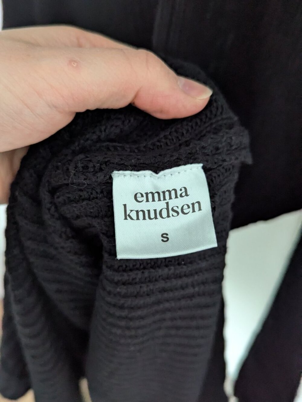 Emma Knudsen Black Sweater Dress - Picture 4 of 6